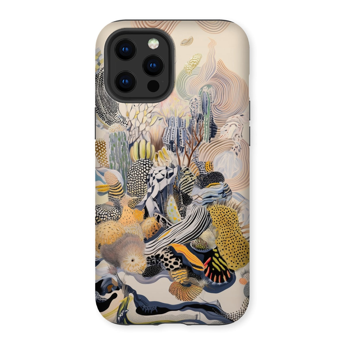 Jamboree - Surreal Desert Cacti Art Iphone Case, 12 Pro Max / Matte, Abstract Patterned Phone Case