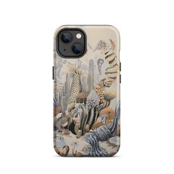 Jamboree - Surreal Desert Cacti Art Iphone Case, 13 / Matte, Cactus-themed Phone Case