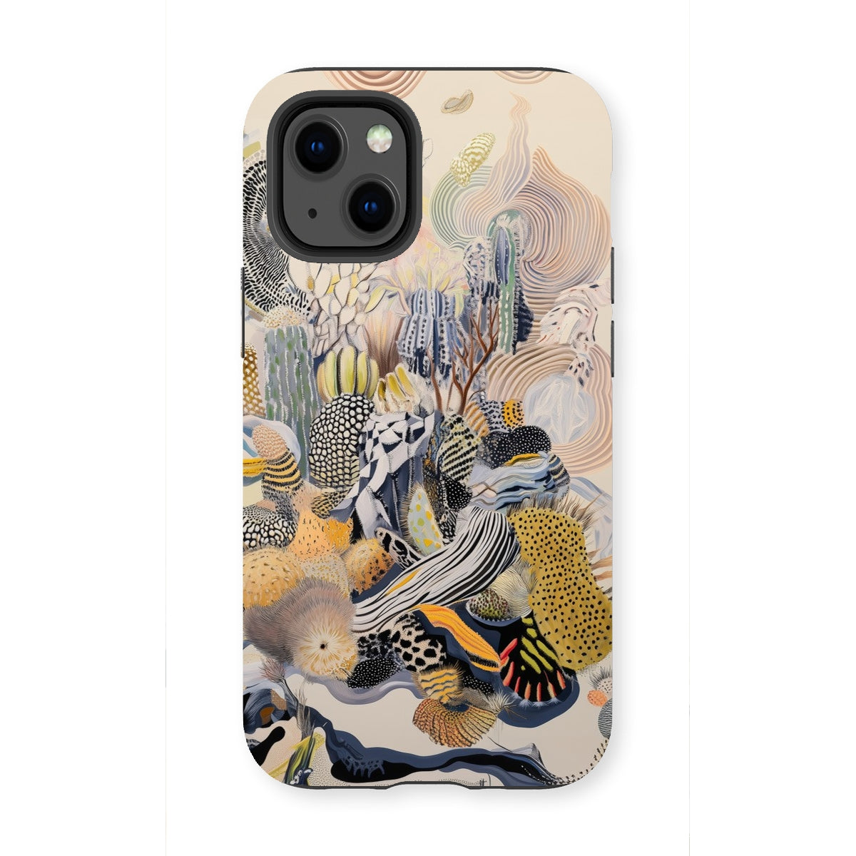 Jamboree - Surreal Desert Cacti Art Iphone Case, 13 Mini / Matte, Iphone Case Abstract Coral Reef Design