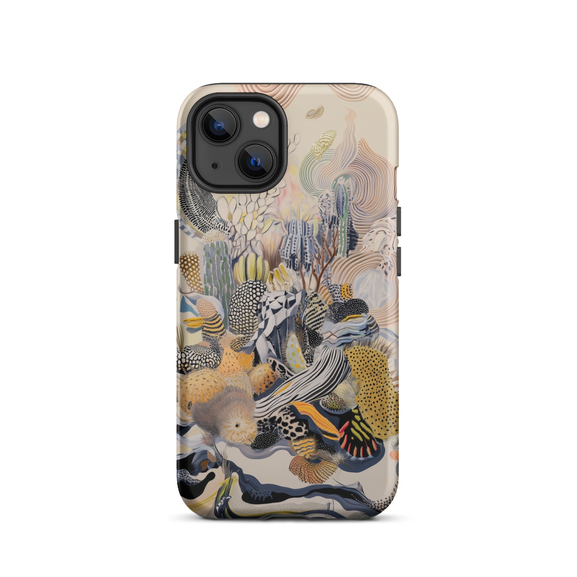 Jamboree Surreal Desert Cacti Art Iphone Case, Artistic Patterned Phone Case