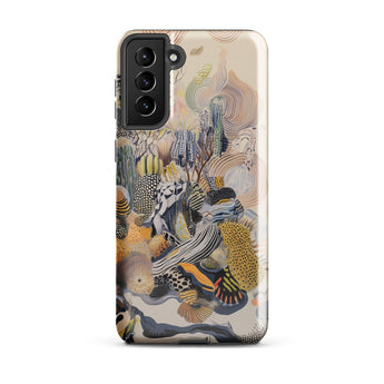 Jamboree - Surreal Desert Cacti Art Phone Case, Samsung Galaxy S21 Plus / Gloss, Mobile Cases, Toby Leon