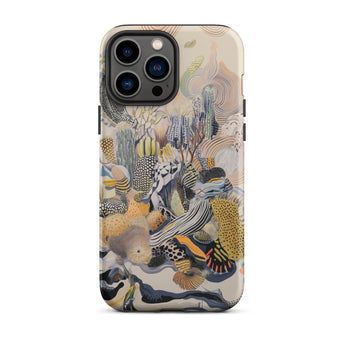 Jamboree - Surreal Desert Cacti Art Phone Case Iphone 13 Pro Max / Matte Iphone Case Abstract Coral Reef Design Surreal Desert Cacti, Cacti
