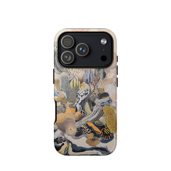 Jamboree - Surreal Desert Cacti Art Phone Case Iphone 17 Pro / Matte Iphone 12 Pro Max Case Underwater Coral Design Surreal Desert Cacti,