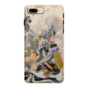 Jamboree - Surreal Desert Cacti Art Phone Case Iphone 8 Plus / Matte Abstract Patterned Phone Case Surreal Desert Cacti, Cacti Art Iphone