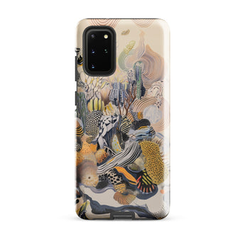 Jamboree - Surreal Desert Cacti Art Phone Case Samsung Galaxy S20 Plus / Gloss Vibrant Abstractly Illustrated Mix Earthy Tones, Iphone,