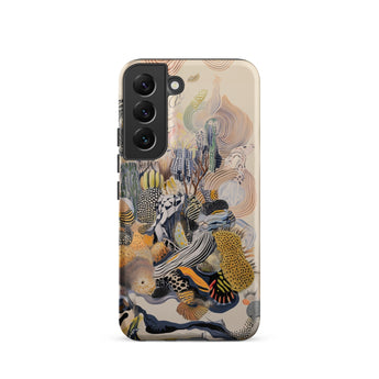 Jamboree - Surreal Desert Cacti Art Phone Case Samsung Galaxy S22 / Matte Vibrant Abstractly Illustrated Phone Case Surreal Underwater