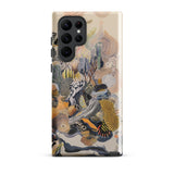 Jamboree - Surreal Desert Cacti Art Phone Case Samsung Galaxy S22 Ultra / Gloss Vibrant Abstractly Illustrated Phone Case Surreal Collage