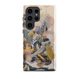 Jamboree - Surreal Desert Cacti Art Phone Case Samsung Galaxy S23 Ultra / Gloss Phone Case Intricate Colorful Illustration Cacti Desert