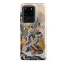 Jamboree Surreal Desert Cacti Art Samsung Case, Galaxy S20 Ultra / Gloss, Smartphone Case Colorful Abstract Coral Like Pattern