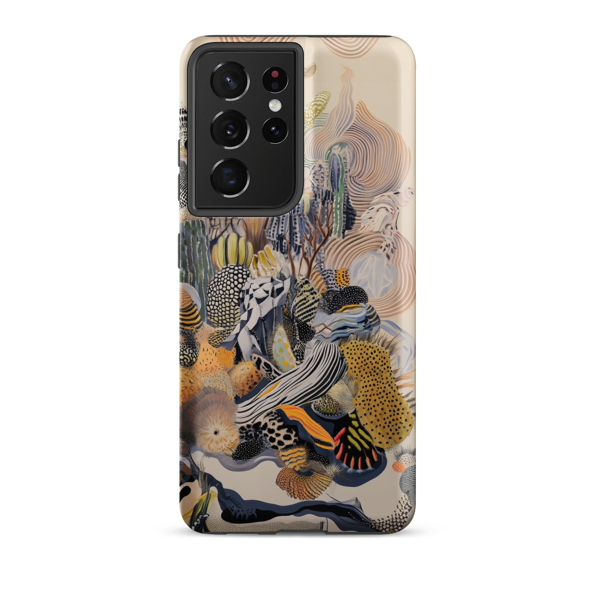 Jamboree Surreal Desert Cacti Art Samsung Case, Galaxy S21 Ultra / Matte, Smartphone Multi Camera Array Abstract Colorful Textured Design
