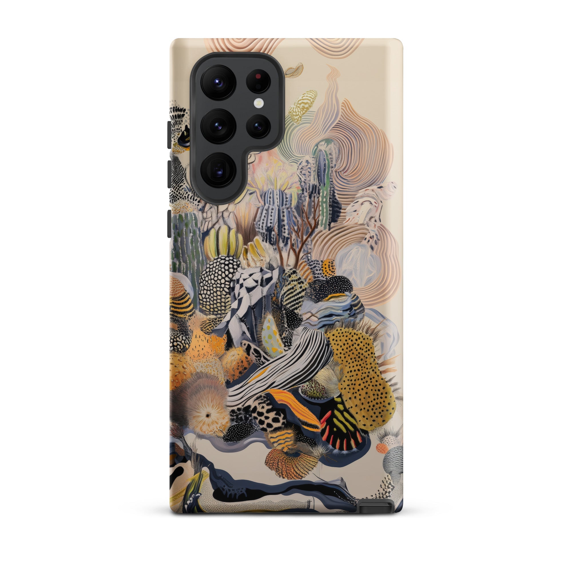 Jamboree Surreal Desert Cacti Art Samsung Case, Galaxy S22 Ultra / Matte, Phone Case Abstract Organic Patterns Colors Textures