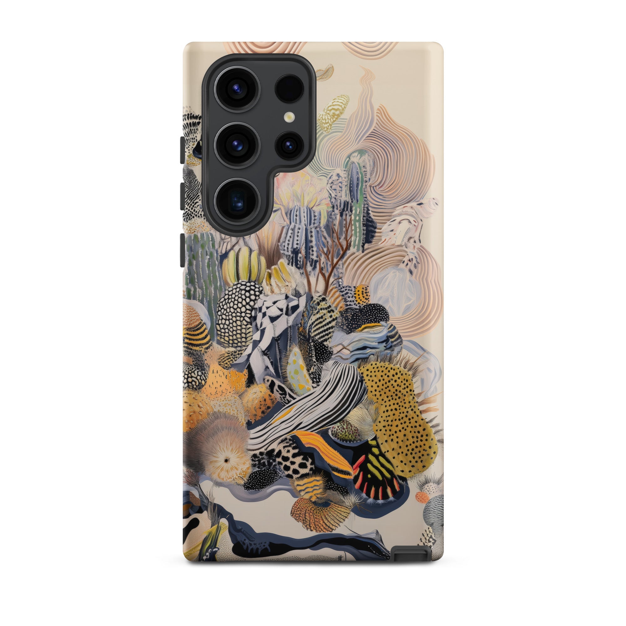 Jamboree Surreal Desert Cacti Art Samsung Case, Galaxy S23 Ultra / Matte, Phone Case Vibrant Abstract Textured Design