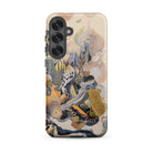 Jamboree Surreal Desert Cacti Art Samsung Case, Galaxy S25 Plus / Matte, Beige Phone Case Vibrant Abstract Coral Reef Design