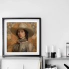 Jamie - Femme Lesbian Cowgirl Art Print Posters Prints & Visual Artwork