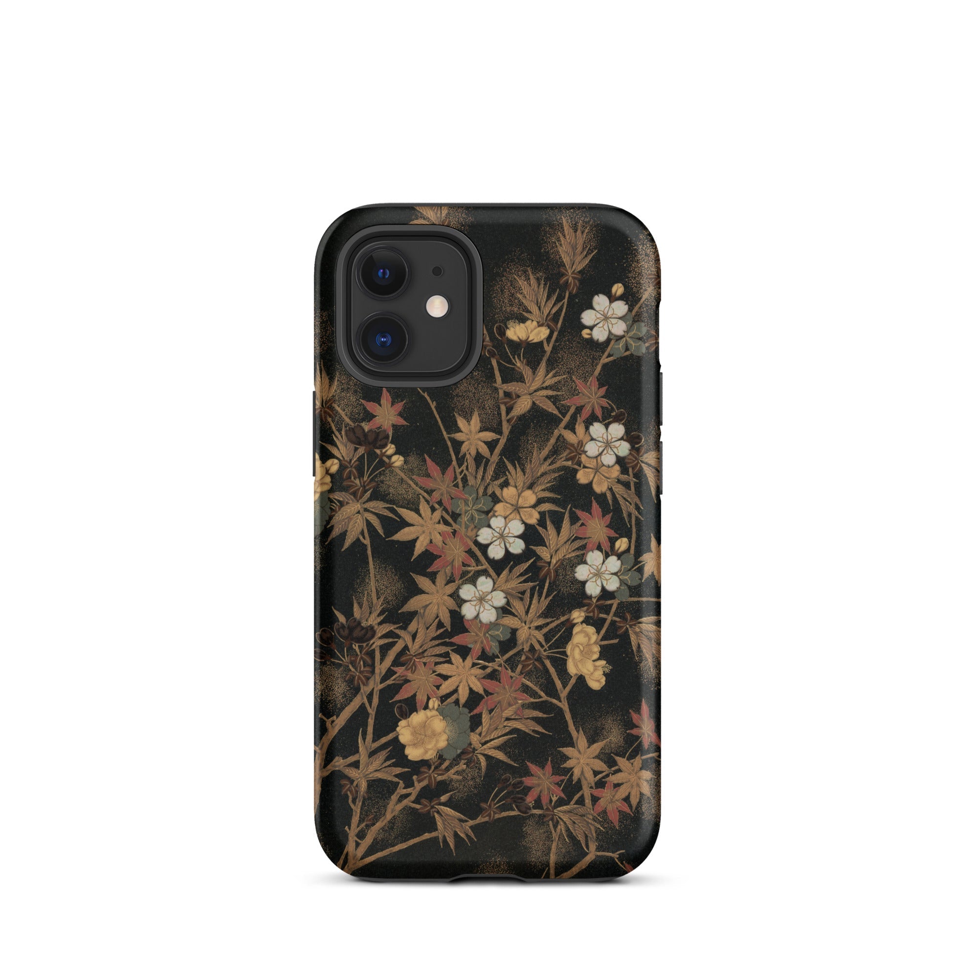 Japanese Autumn Flowers G.a. Audsley Iphone Case, 12 Mini / Matte, Floral Patterned Smartphone Case