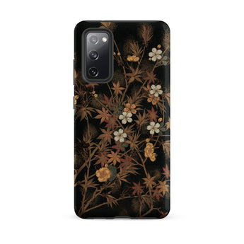 Japanese Autumn Flowers - G.a. Audsley Phone Case, Samsung Galaxy S20 Fe / Matte, Mobile Cases, Toby Leon