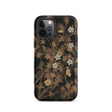 Japanese Autumn Flowers - G.a. Audsley Phone Case Iphone 12 Pro / Matte Floral-patterned Phone Case Japanese Autumn Flowers, George Ashdown