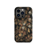 Japanese Autumn Flowers - G.a. Audsley Phone Case Iphone 14 Pro / Matte Floral-patterned Phone Case Japanese Autumn Flowers, George Ashdown