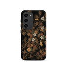 Japanese Autumn Flowers G.a. Audsley Samsung Case, Galaxy S23 / Matte, Smartphone Floral Patterned Case Autumn Leaves White Yellow Flowers