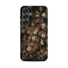 Japanese Autumn Flowers G.a. Audsley Samsung Case, Galaxy S25 Plus / Matte, Black Phone Case Design Autumnal Leaves Flowers