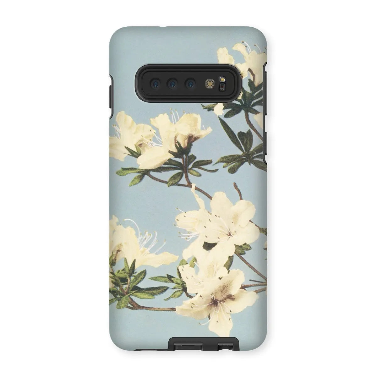 Japanese Azaleas - Kazumasa Ogawa Floral Art Phone Case - Samsung Galaxy S10 / Matte - Mobile Phone Cases - Aesthetic
