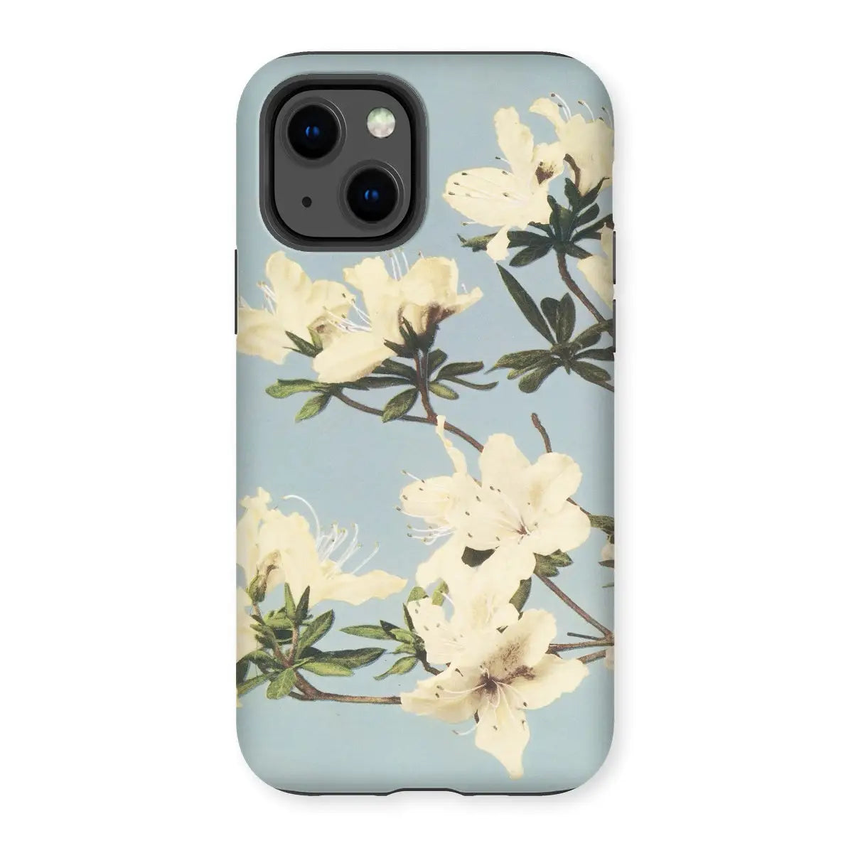 Japanese Azaleas - Kazumasa Ogawa Floral Art Phone Case - Iphone 13 / Matte - Mobile Phone Cases - Aesthetic Art