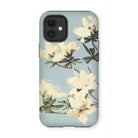 Japanese Azaleas - Kazumasa Ogawa Iphone Case, 12 Mini / Matte, Iphone Case Floral Design White Blossoms Pale Blue
