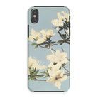 Japanese Azaleas - Kazumasa Ogawa Iphone Case, Xs / Matte, Phone Case Floral Design White Blossoms Light Blue