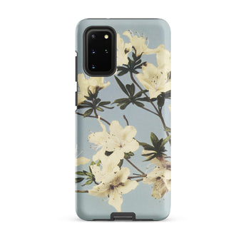 Japanese Azaleas - Kazumasa Ogawa Samsung Case, Galaxy S20 Plus / Matte, Light Blue Phone Case Cream-colored Floral Design