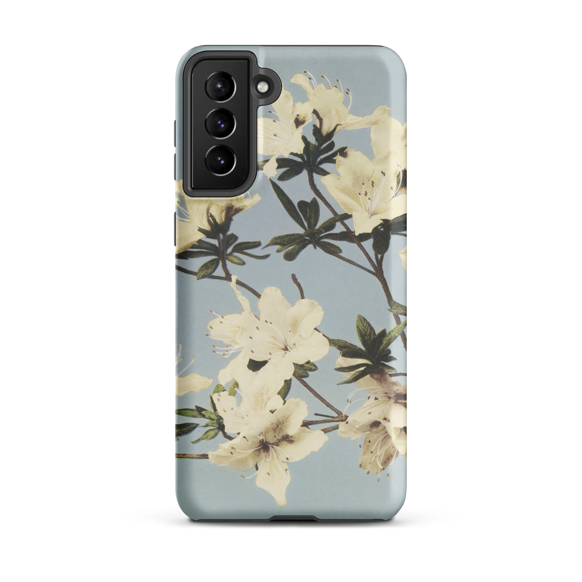 Japanese Azaleas Kazumasa Ogawa Samsung Case, Galaxy S21 Plus / Matte, Smartphone Floral Patterned Protective Case