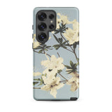 Japanese Azaleas - Kazumasa Ogawa Samsung Case, Galaxy S25 Ultra / Matte, Phone Case Floral Design White Flowers Green Leaves
