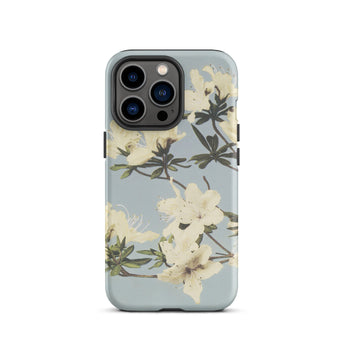 Japanese Azaleas - Ogawa Kazumasa Phone Case Iphone 13 Pro / Matte Floral Patterned Phone Case Kazumasa Ogawa Floral, Ogawa’s Masterful