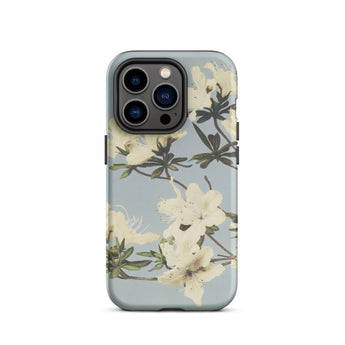 Japanese Azaleas - Ogawa Kazumasa Phone Case Iphone 14 Pro / Matte Floral Patterned Phone Case Kazumasa Ogawa Floral, Ogawa’s Masterful