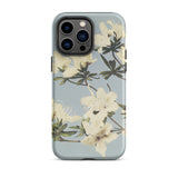 Japanese Azaleas - Ogawa Kazumasa Phone Case Iphone 14 Pro Max / Matte Floral Patterned Phone Case Kazumasa Ogawa Floral, Ogawa’s Masterful