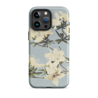 Japanese Azaleas - Ogawa Kazumasa Phone Case Iphone 15 Pro Max / Matte Floral Patterned Phone Case Kazumasa Ogawa Floral, Ogawa’s Masterful