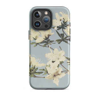 Japanese Azaleas - Ogawa Kazumasa Phone Case Iphone 16 Pro Max / Matte Floral Patterned Phone Case Kazumasa Ogawa Floral, Ogawa’s Masterful