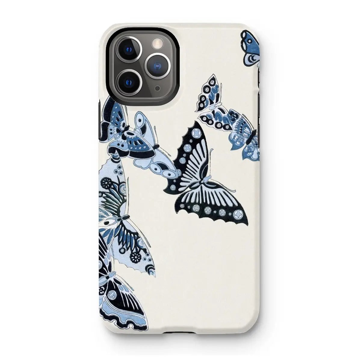 Japanese Blue Butterflies - Kamisaka Sekka Art Phone Case - Iphone 11 Pro / Matte - Mobile Phone Cases - Aesthetic Art