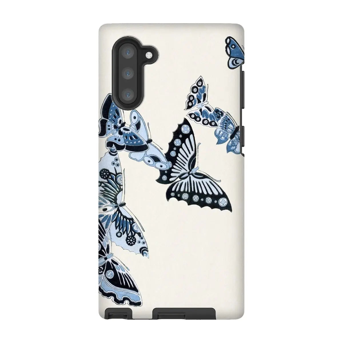 Japanese Blue Butterflies - Kamisaka Sekka Art Phone Case - Samsung Galaxy Note 10 / Matte - Mobile Phone Cases