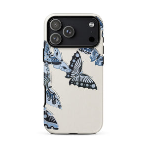 Japanese Blue Butterflies - Kamisaka Sekka Iphone Case, 17 Pro Max / Matte, Mobile Phone Cases, Toby Leon