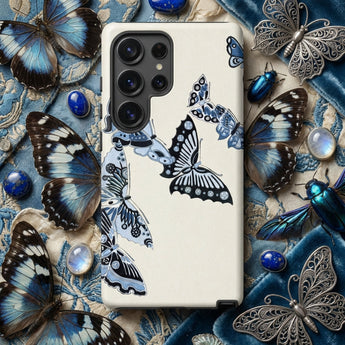 Japanese Blue Butterflies - Kamisaka Sekka Phone Case, Mobile Cases, Toby Leon