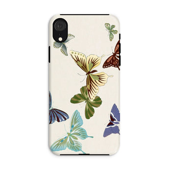 Japanese Butterflies 1 - Kamisaka Sekka Phone Case Iphone Xr / Matte Phone Case Decorated Colorful Butterfly Patterns Kamisaka Sekka’s