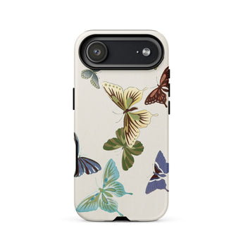 Japanese Butterflies 1 - Kamisaka Sekka Phone Case Iphone 17 Air / Matte Google Pixel 7a Phone Case Butterfly Design White Kamisaka Sekka’s