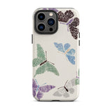 Japanese Butterflies 2 - Kamisaka Sekka Phone Case Iphone 13 Pro Max / Matte Butterfly-patterned Phone Case Kamisaka Sekka’s Butterflies,