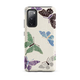 Japanese Butterflies 2 - Kamisaka Sekka Phone Case Samsung Galaxy S20 Fe / Matte Cream-colored Phone Case Adorned Vibrant Textured