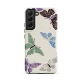 Japanese Butterflies 2 - Kamisaka Sekka Phone Case Samsung Galaxy S22 Plus / Matte Cream-colored Phone Case Adorned Whimsical Pattern