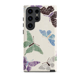 Japanese Butterflies 2 - Kamisaka Sekka Phone Case Samsung Galaxy S23 Ultra / Matte Phone Case Whimsical Pattern Butterflies Purple Blue