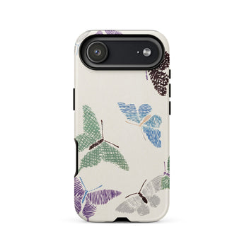 Japanese Butterflies 2 - Kamisaka Sekka Phone Case Iphone 17 Air / Matte White Butterfly Patterned Phone Case Multi-colored Butterflies