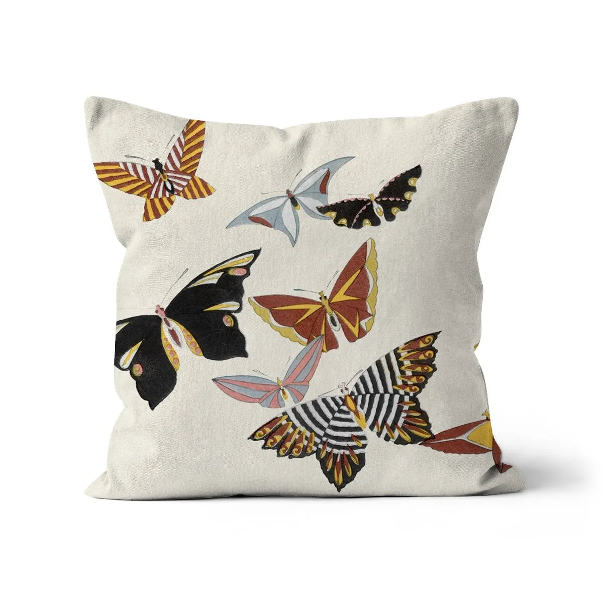 Japanese Butterflies By Kamisaka Sekka Cushion - Throw Pillows - Aesthetic Art