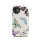 Japanese Butterflies Kamisaka Sekka Iphone Case, 11 / Matte, Butterfly Patterned Phone Case