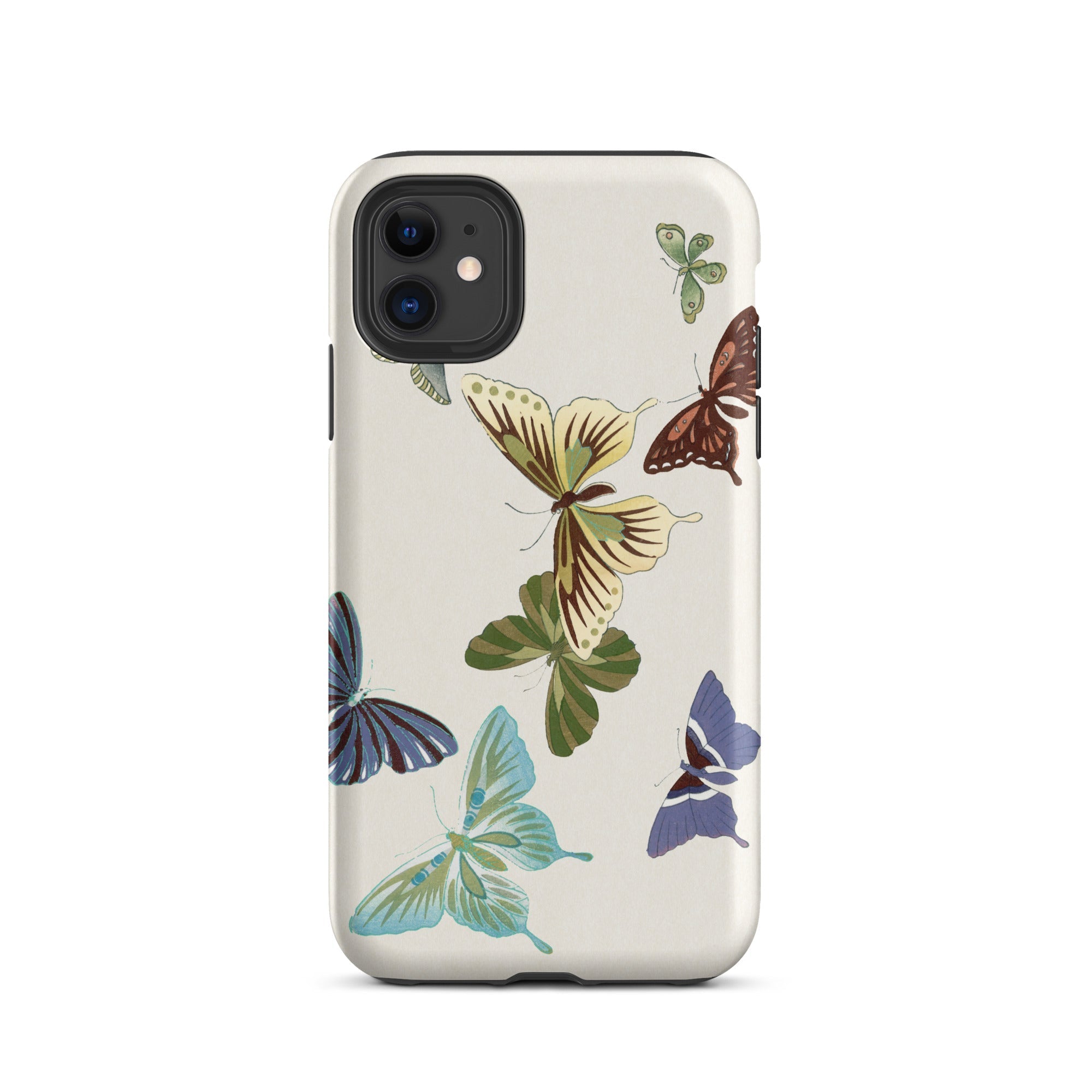 Japanese Butterflies Kamisaka Sekka Iphone Case, 11 / Matte, Butterfly Patterned Phone Case